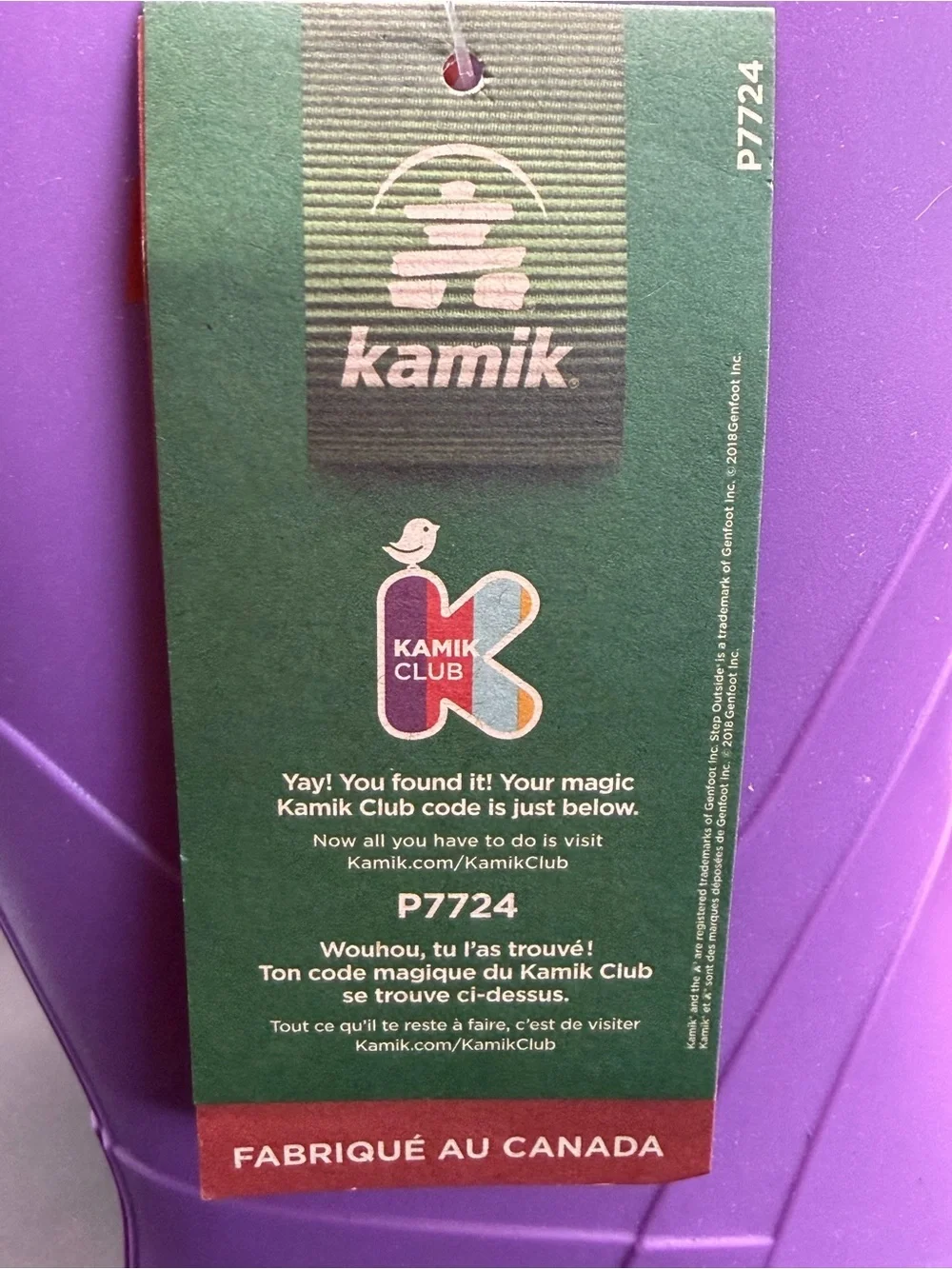 Kamik Stomp Youth Rainboot - Size 1